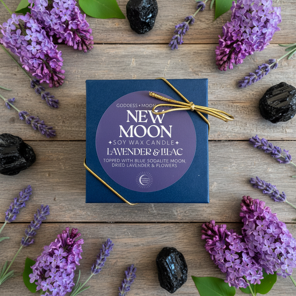 New Moon Ritual Candle by Goddess Moon Goods – Esalen Bookstore
