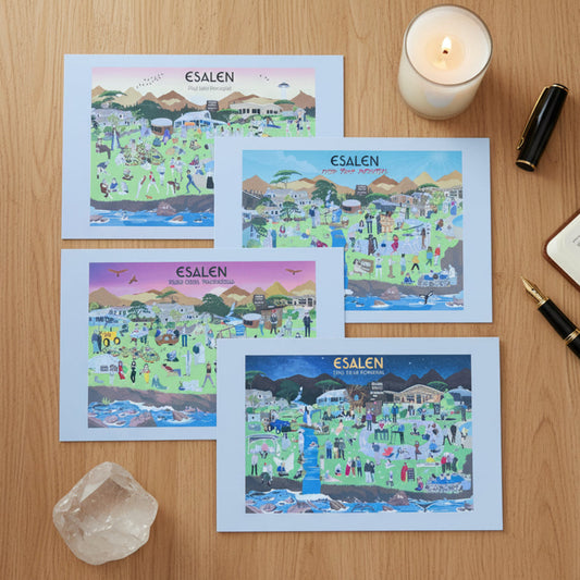 Esalen Illustrated Postcard 4-Pack