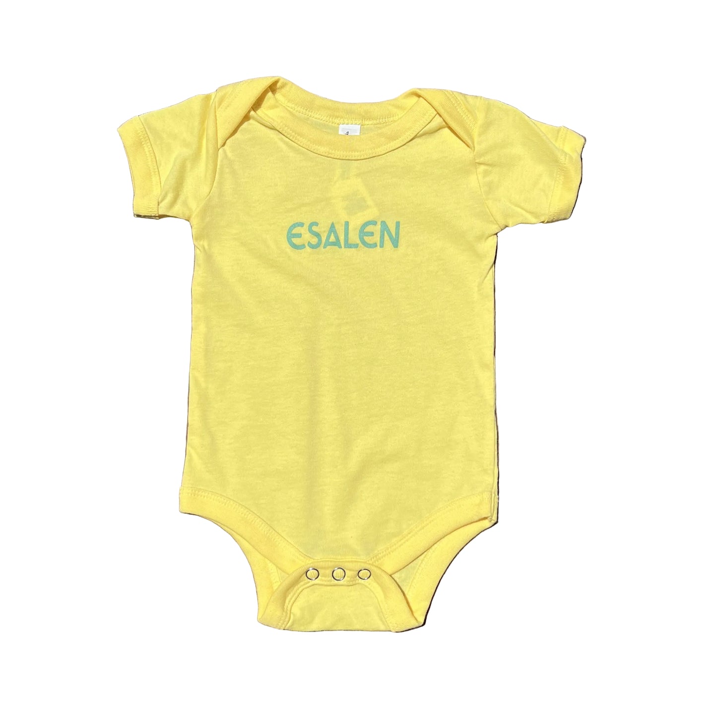 Esalen Classic Logo Infant Onesie in Butter Yellow