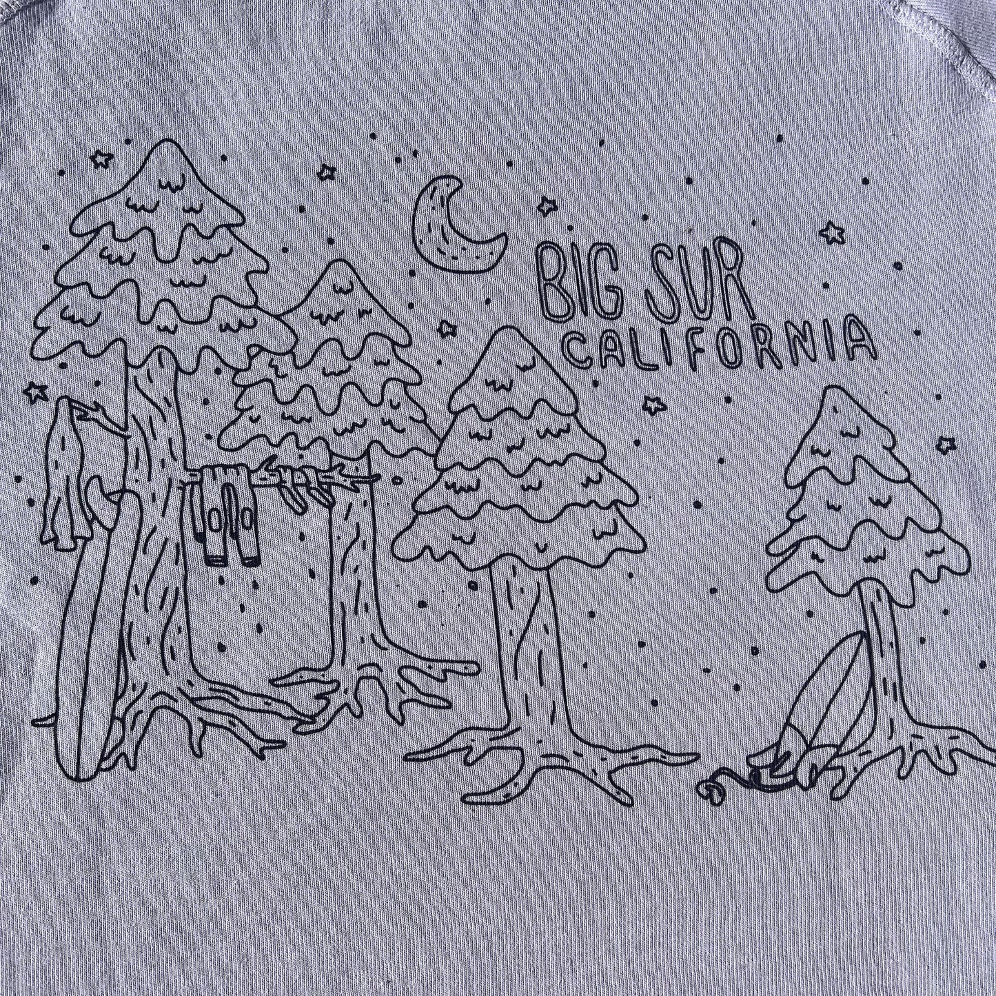 Big Sur Tall Tree Esalen Sweatshirt in Lavender by Somewhere x Esalen