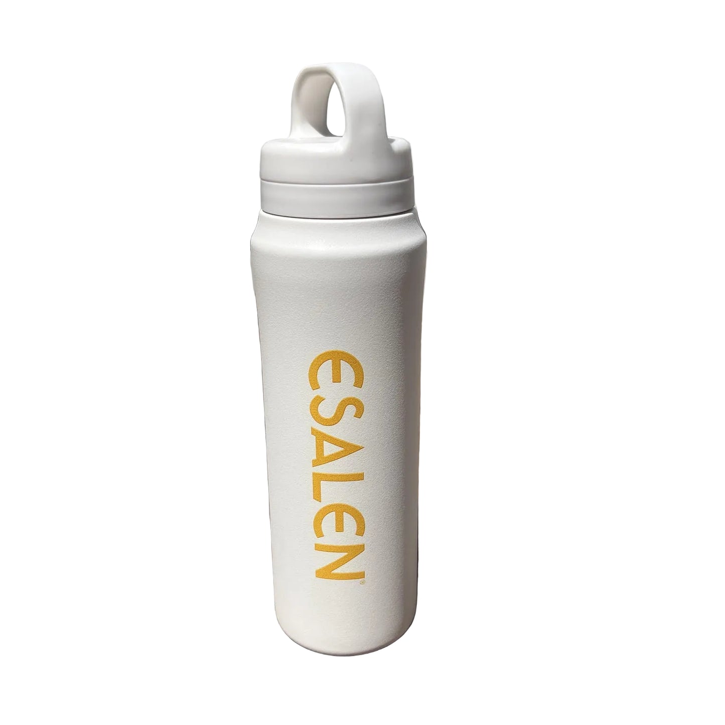 Esalen Logo Bottle in Marshmallow w/Yellow Logo