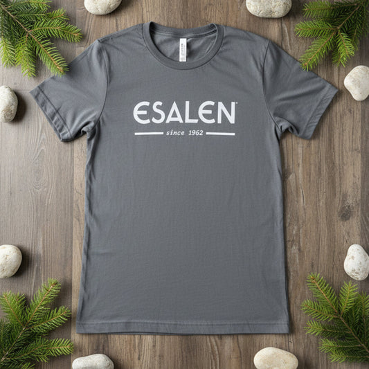 Esalen Since 1962 Logo T'Shirt in Asphalt