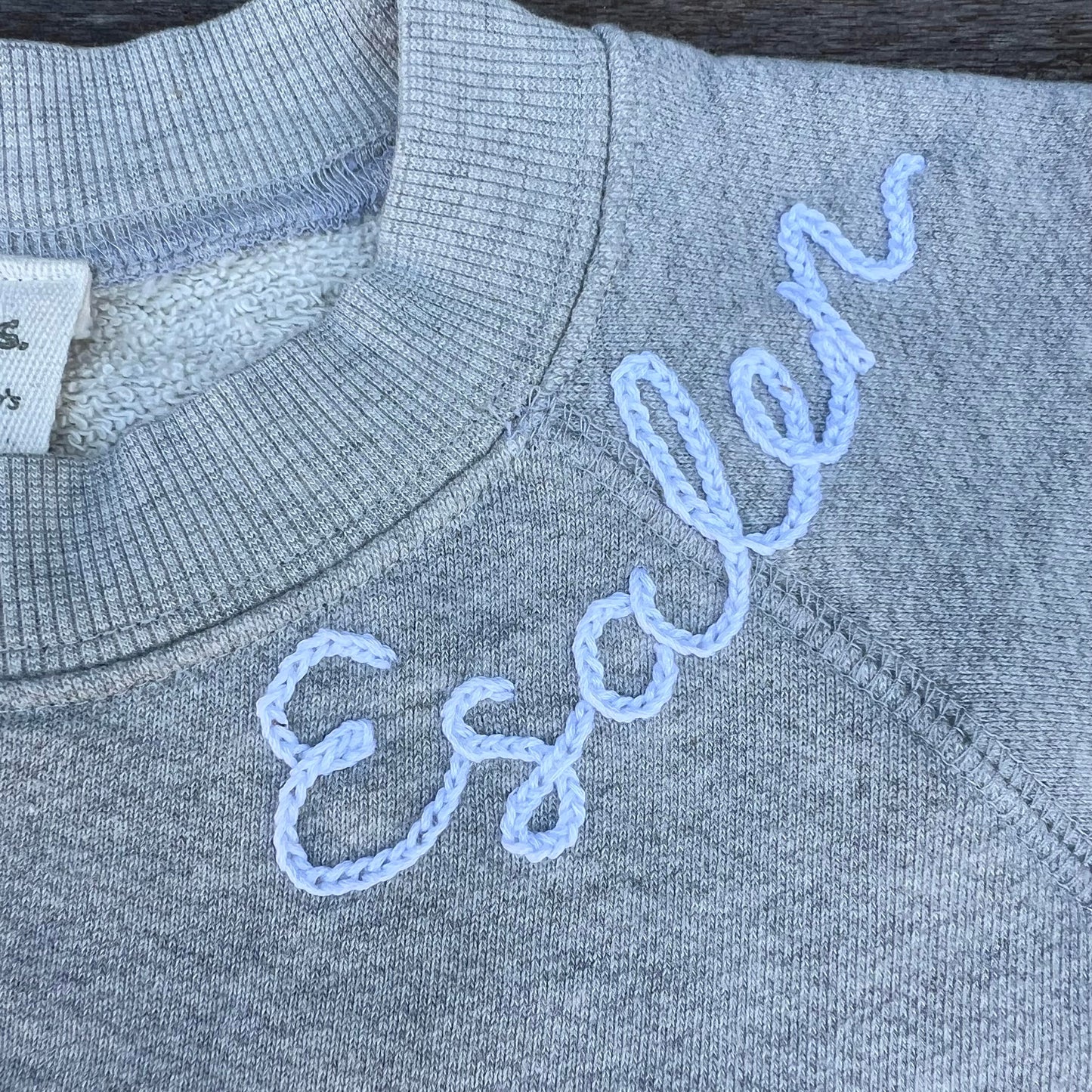 Embroidered Sweatshirt in Heather Grey  by ISMBS x Esalen