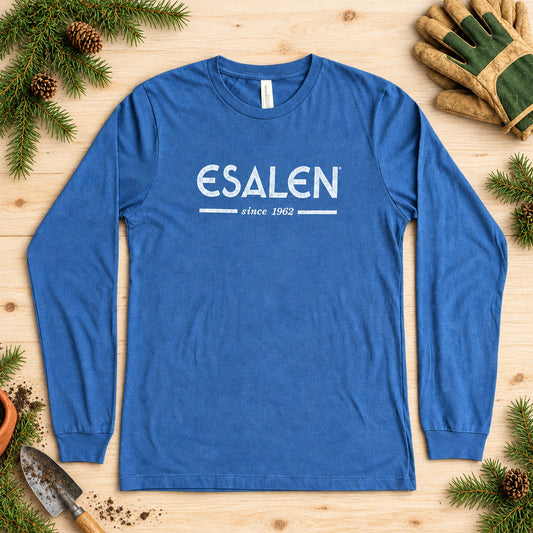Esalen Since 1962 Logo Long Sleeve T-Shirt in Vintage Navy