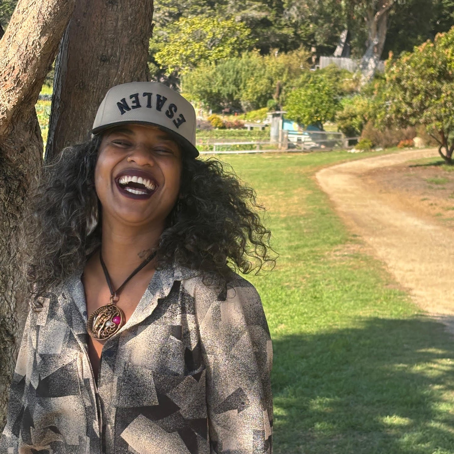 Esalen Puff Logo Embroidered Hat