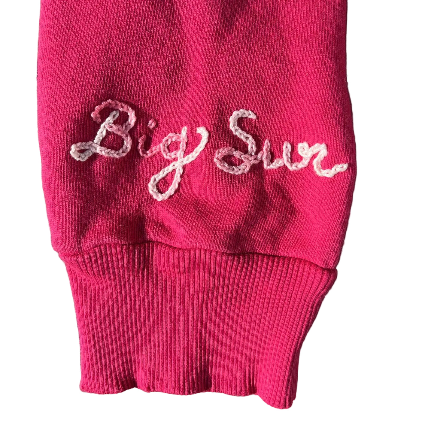Rainbow Ombre Embroidered Sweatshirt in Fuchsia by ISMBS x Esalen