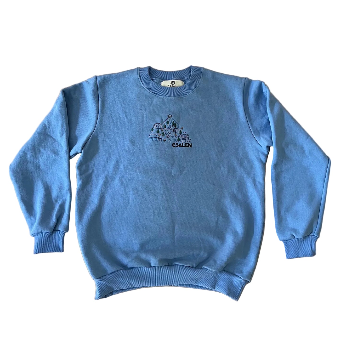 Esalen Campus Embroidered Sweatshirt in Blue by C-Bonz x Esalen
