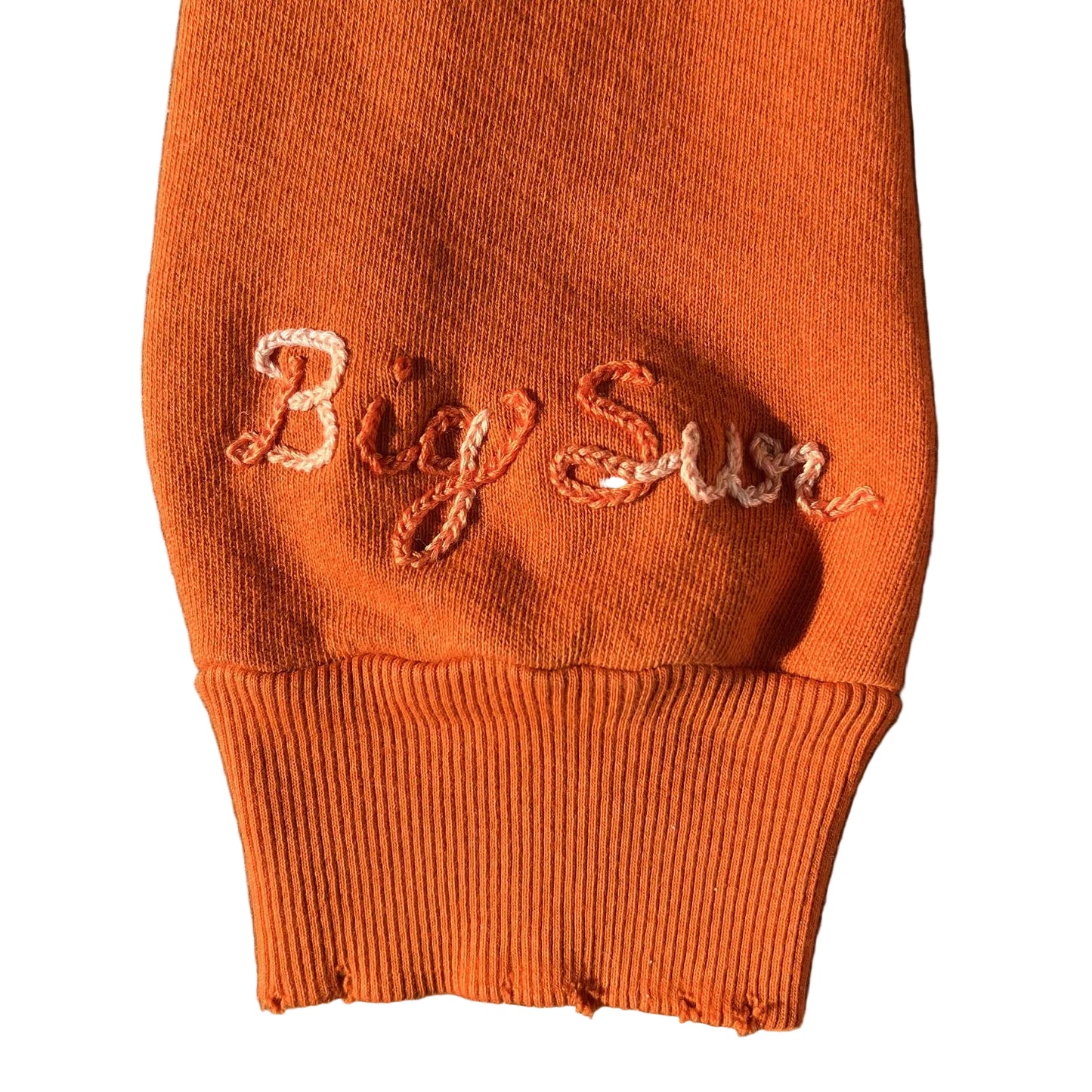 Rainbow Ombre Embroidered Sweatshirt in Orange by ISMBS x Esalen
