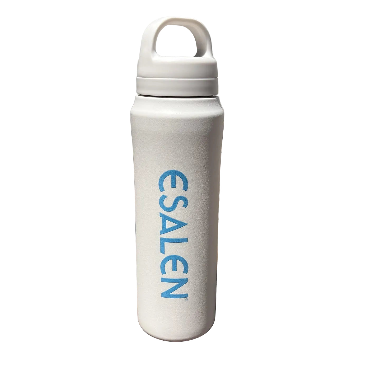 Esalen Logo Bottle in Marshmallow w/Blue Logo