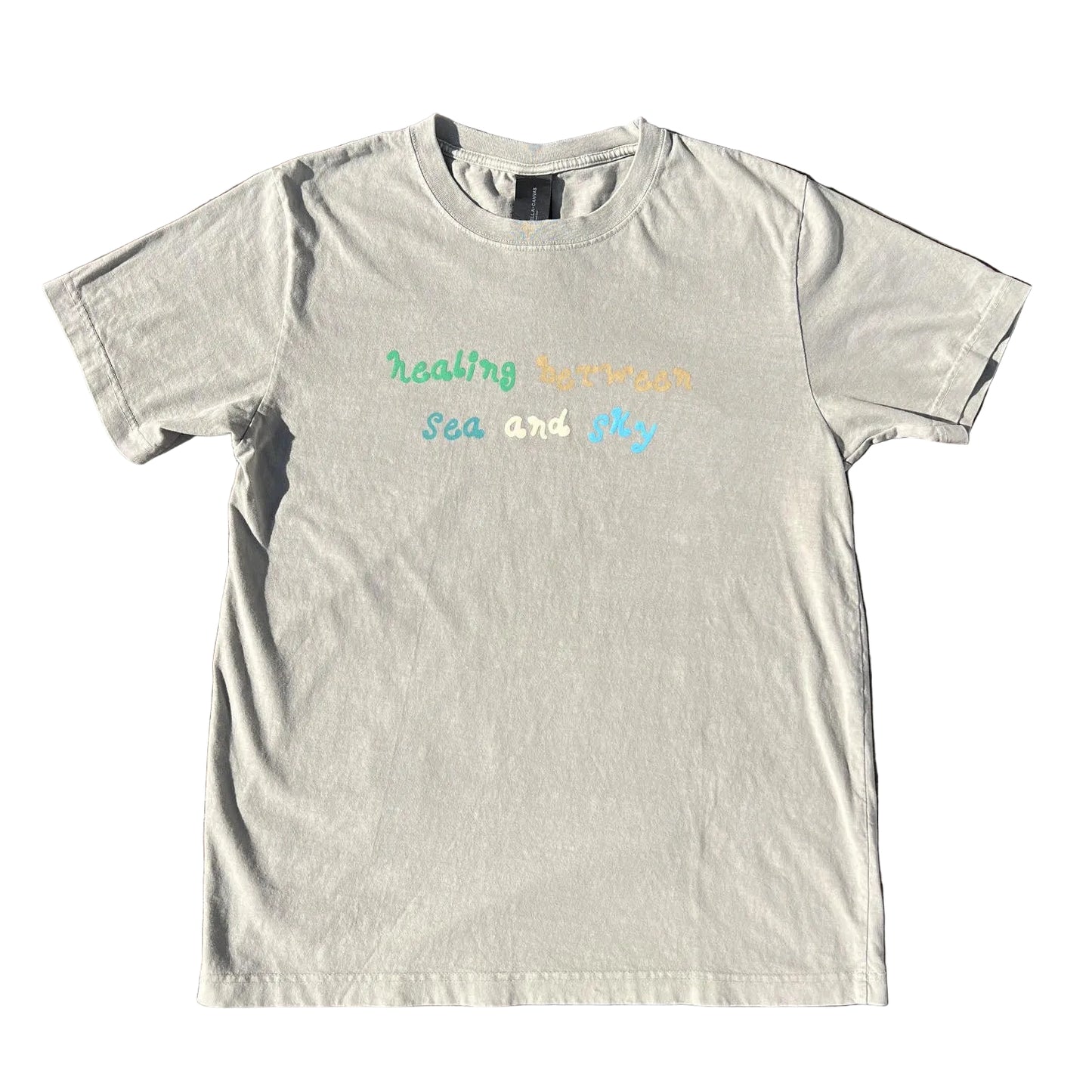 Esalen Healing Between Sea and Sky T'Shirt in Thyme