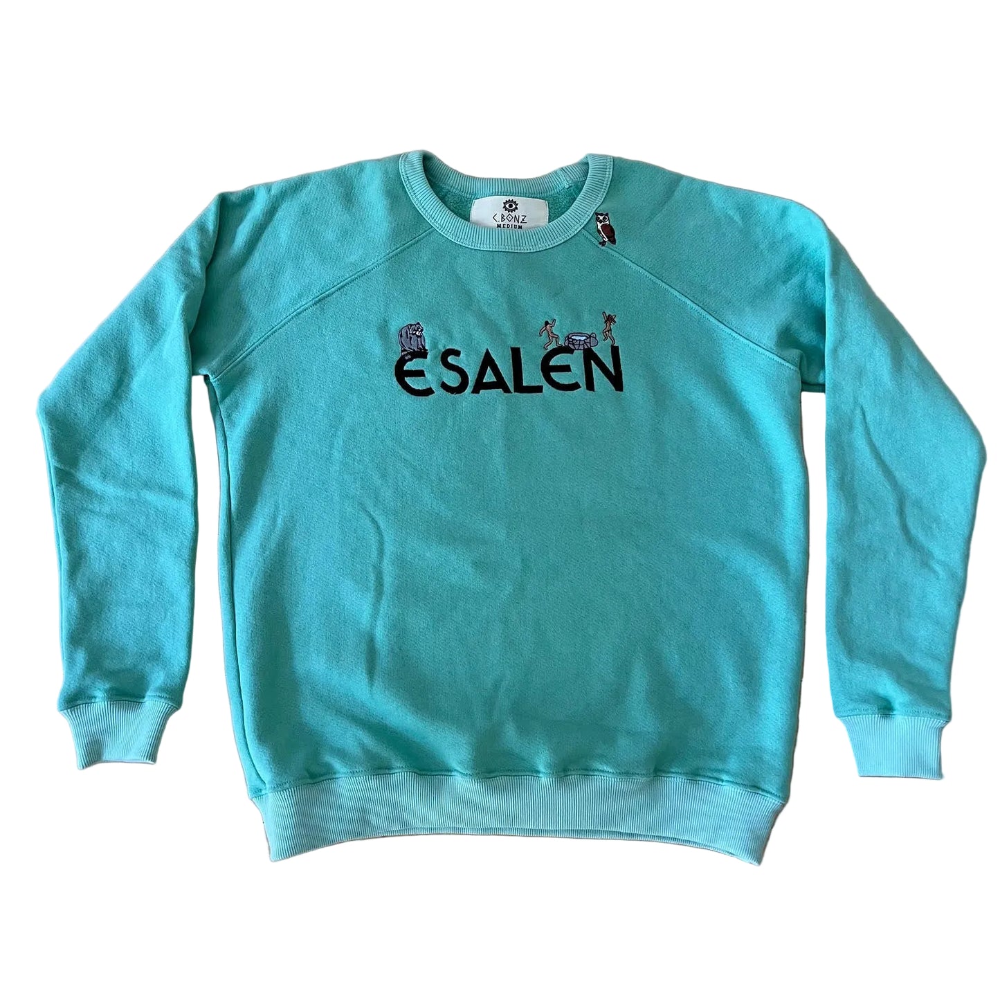 Esalen & Friends Embroidered Sweatshirt in Green by C-Bonz x Esalen