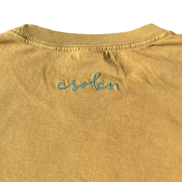 Esalen Trust the Process Embroidered T'Shirt in Mustard