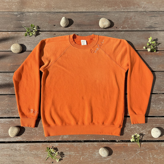 Rainbow Ombre Embroidered Sweatshirt in Orange by ISMBS x Esalen