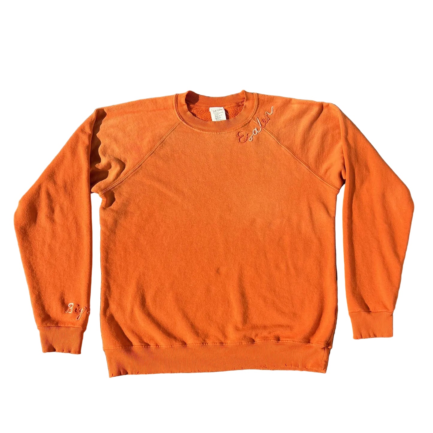 Rainbow Ombre Embroidered Sweatshirt in Orange by ISMBS x Esalen