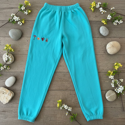 Esalen 4 Mini Embroidered Jogger Pant in Green by C-Bonz x Esalen