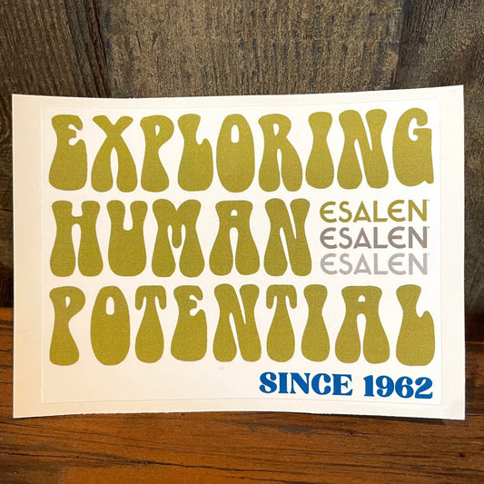 Exploring Human Potential Since 1962 Vinyl Sticker