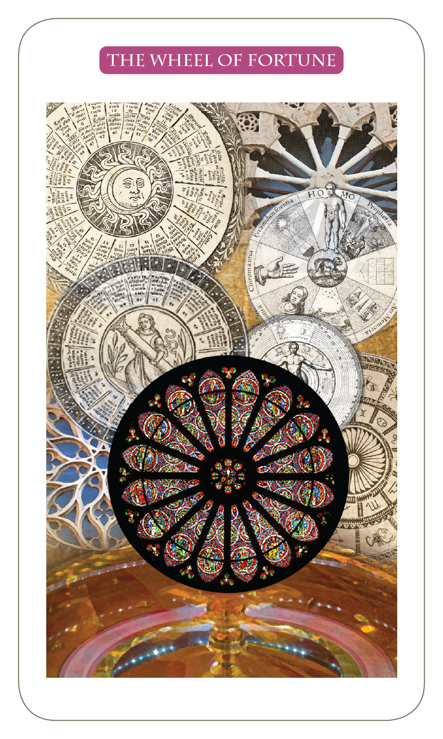 Esalen Books - Beauty of the Tarot Deck by Brenda Rose, Wheel of Fortune