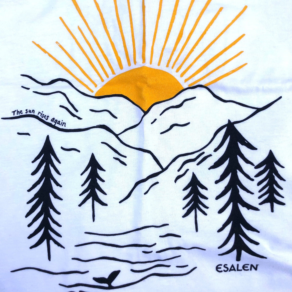 Esalen Children Esalen Sacred Land Swaddle & Stroller Blanket design detail