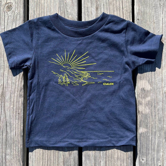Esalen Landscape Toddler T-Shirt in Navy, Size 2T